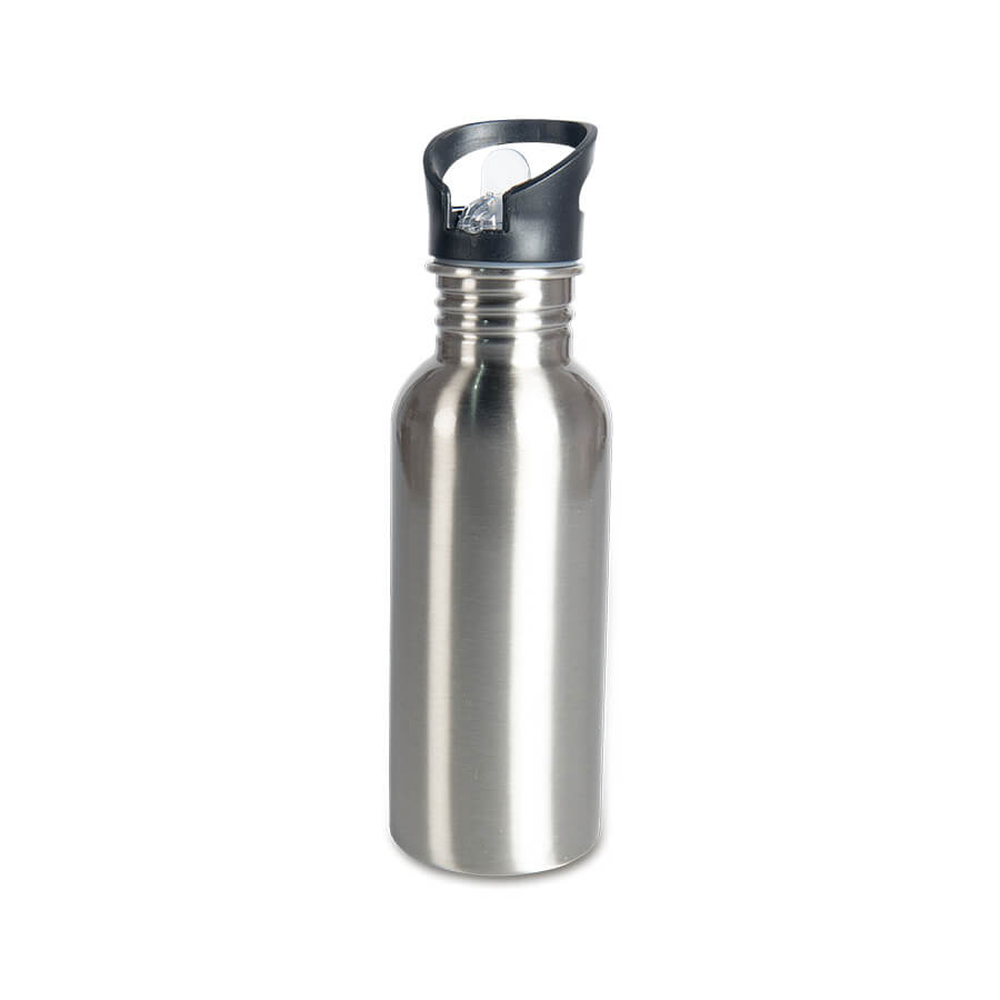 Metal bottle with mouthpiece for sublimation and engraving